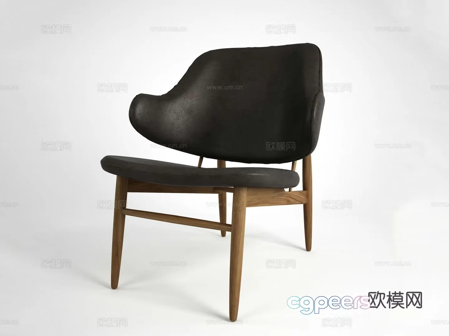 Medieval style chair leisure chair 3d model