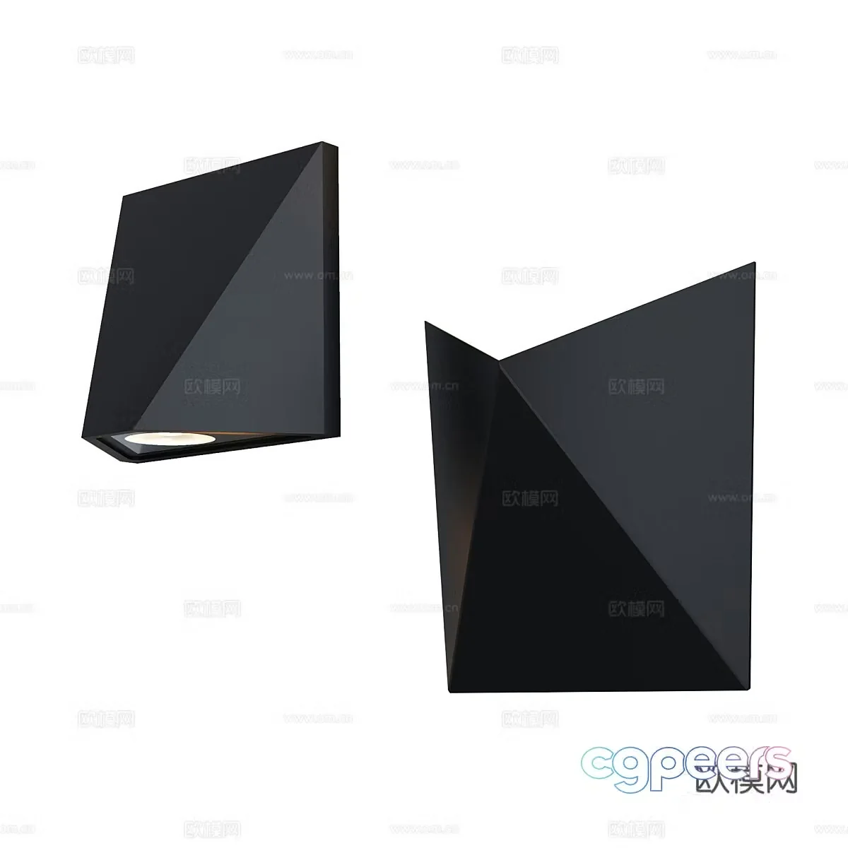 Modern outdoor wall light 3d model