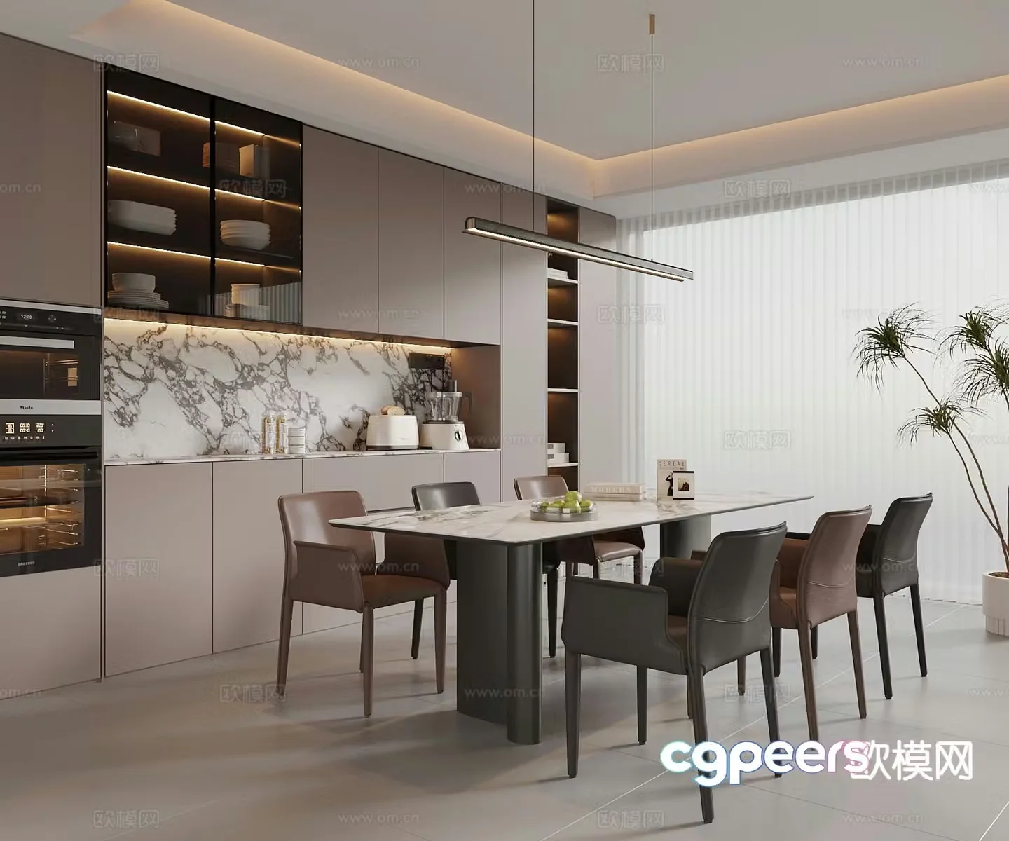 Italian restaurant 3d model