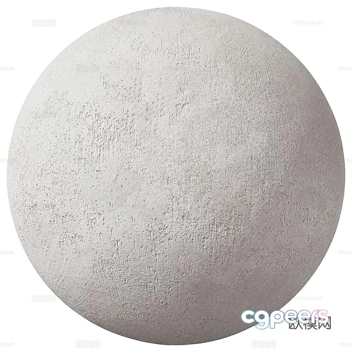 Modern micro cement wall coating 3d model