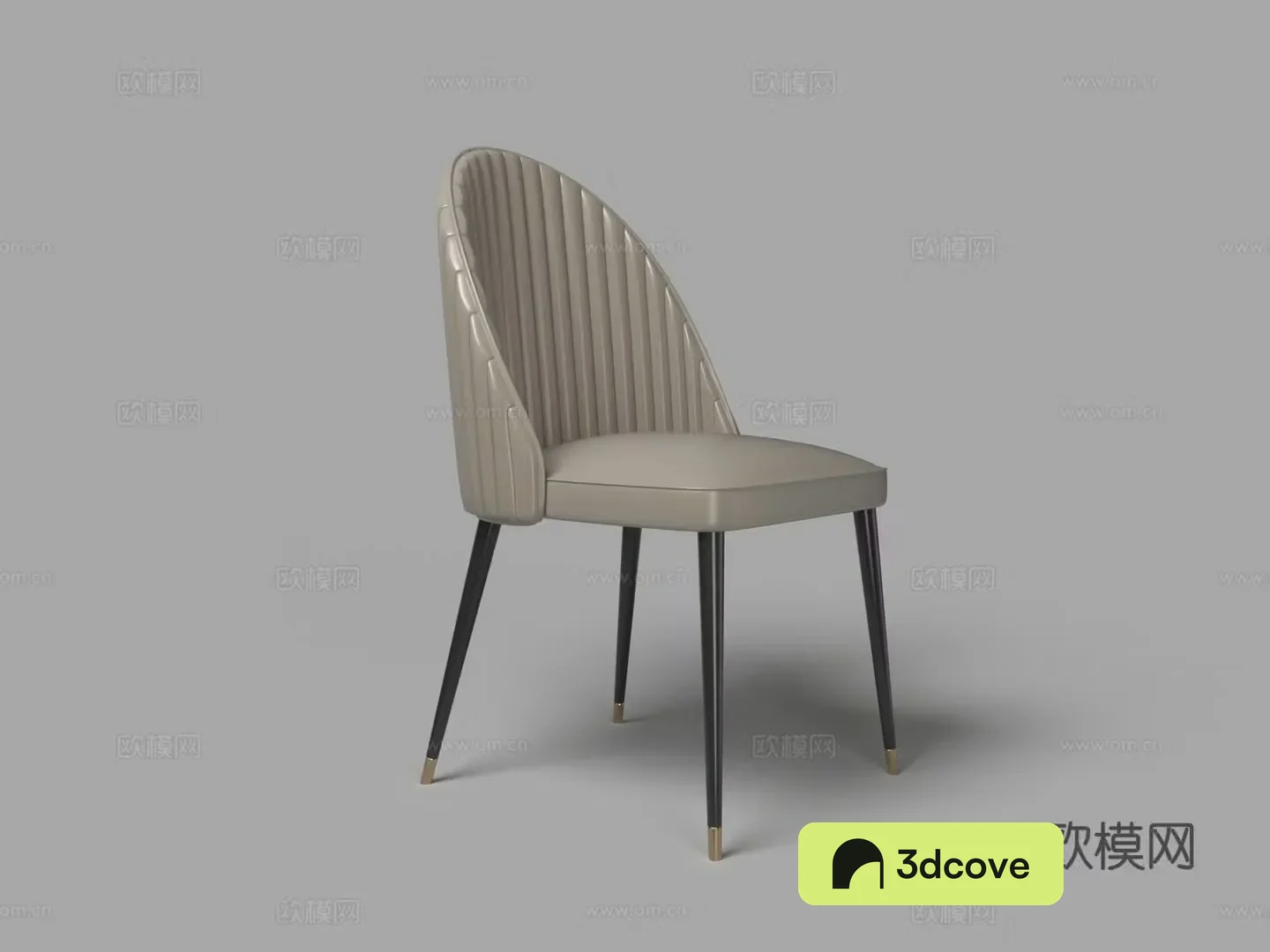 Modern leather dining chair single chair