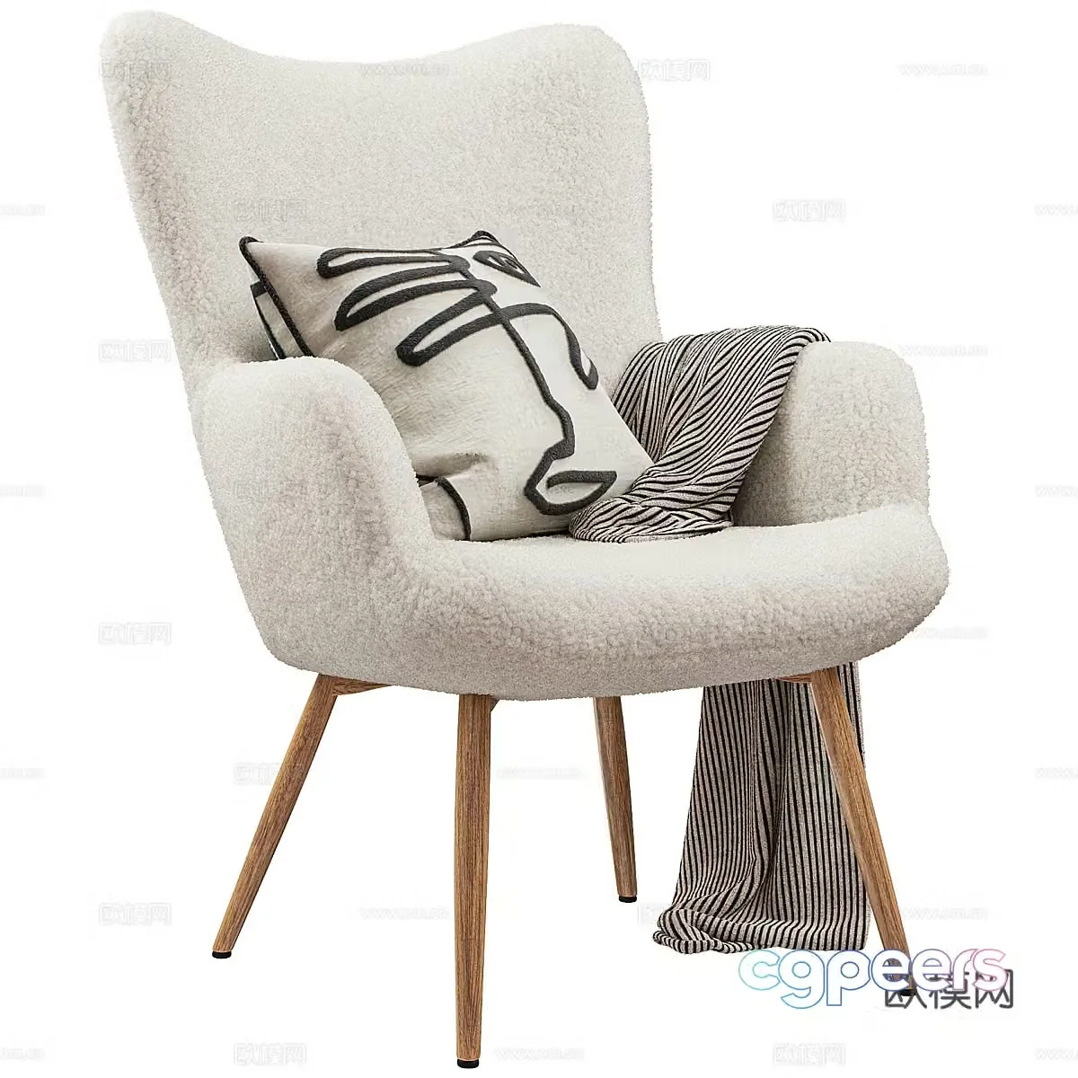 Sofa chair leisure chair 3d model