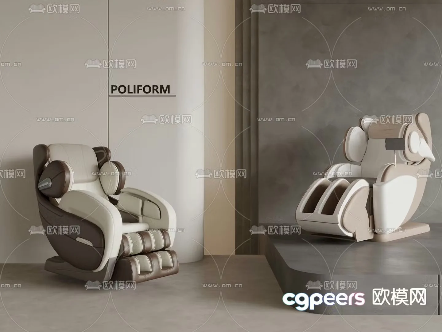 Modern massage chair smart massage chair 3d model