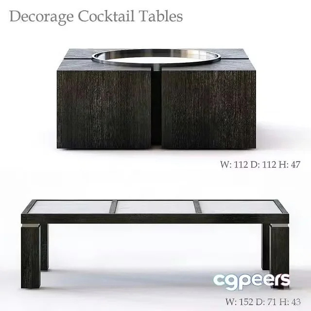3ds Max Free – Bernhardt Decorage Cocktail Tables