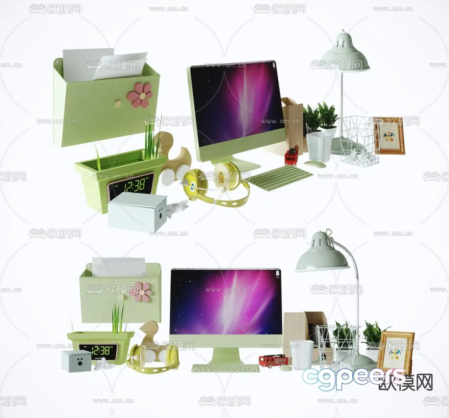 Desktop ornaments children’s stationery 3d model