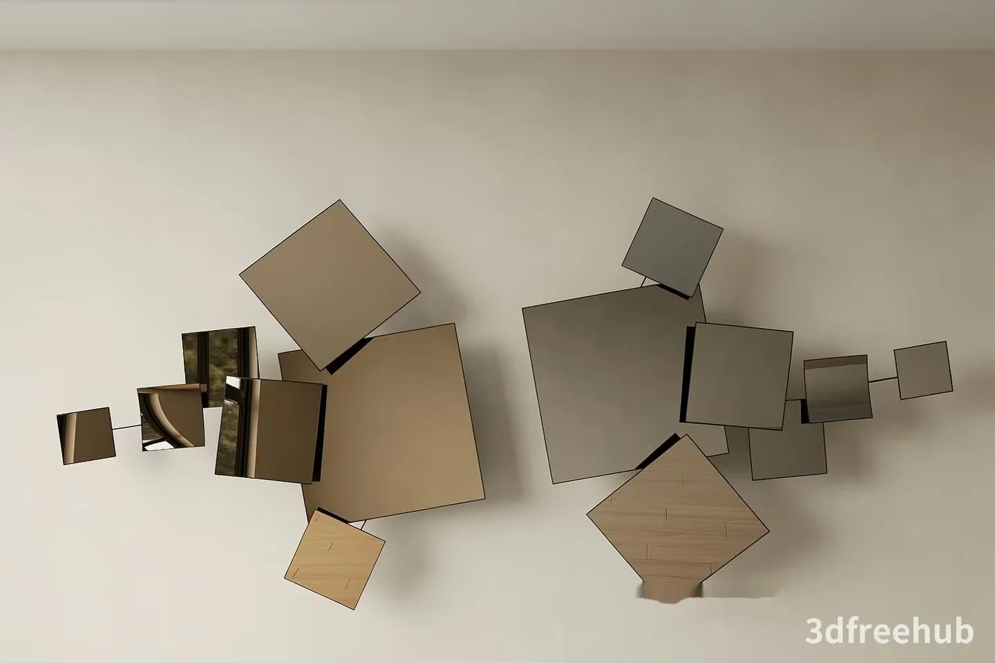 A Modern Wall Art Piece 3D Model – 22909 – VRAY Render
