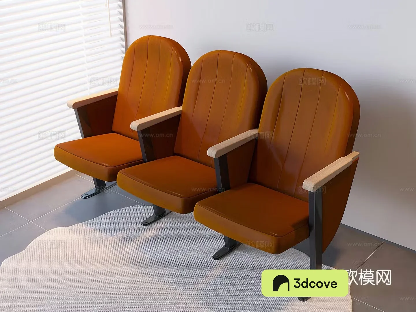 Public leisure sofa seats seating area row chairs waiting chairs backrest chairs rest chairs