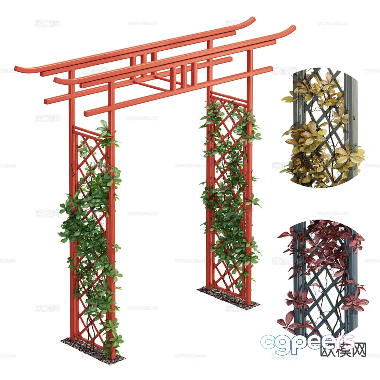 Plant gallery flower stand 3d model