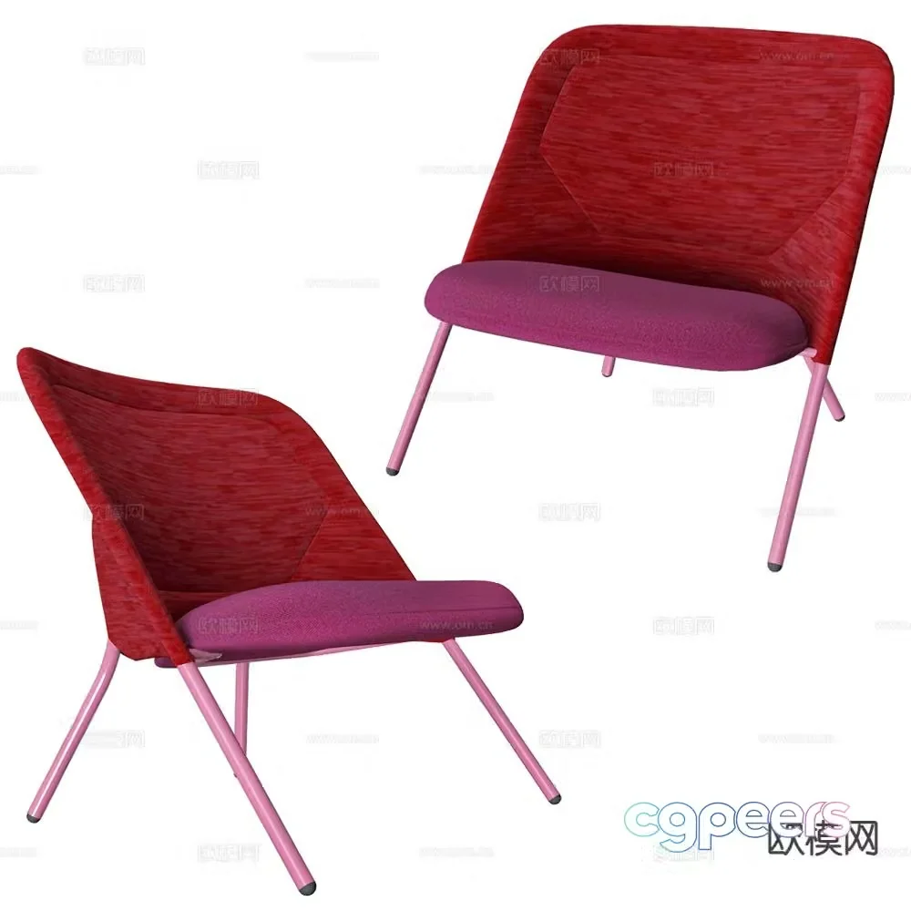 Moooi lounge chair 3d model