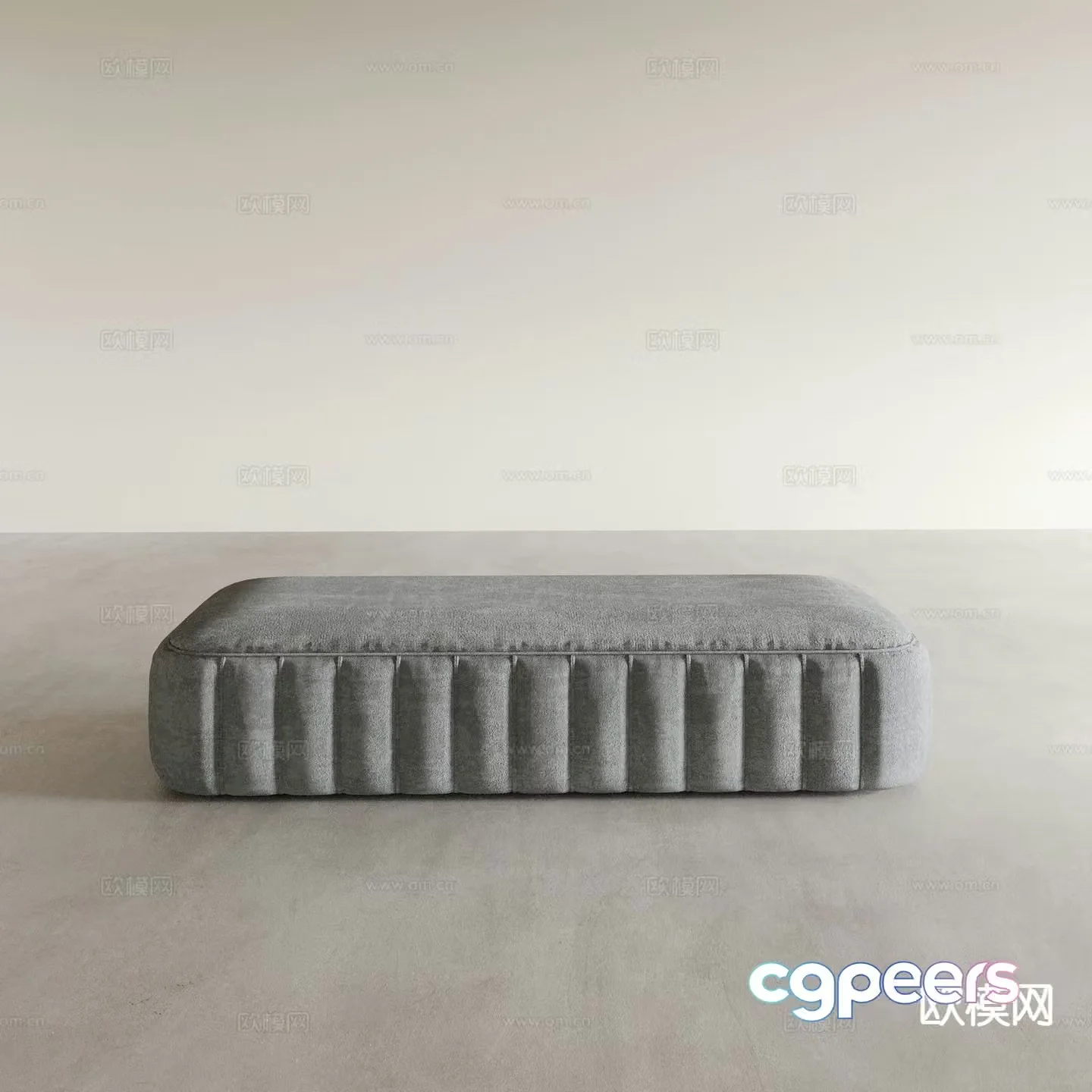 French sofa stool shoe changing stool imperial concubine couch bed couch footrest 3D model