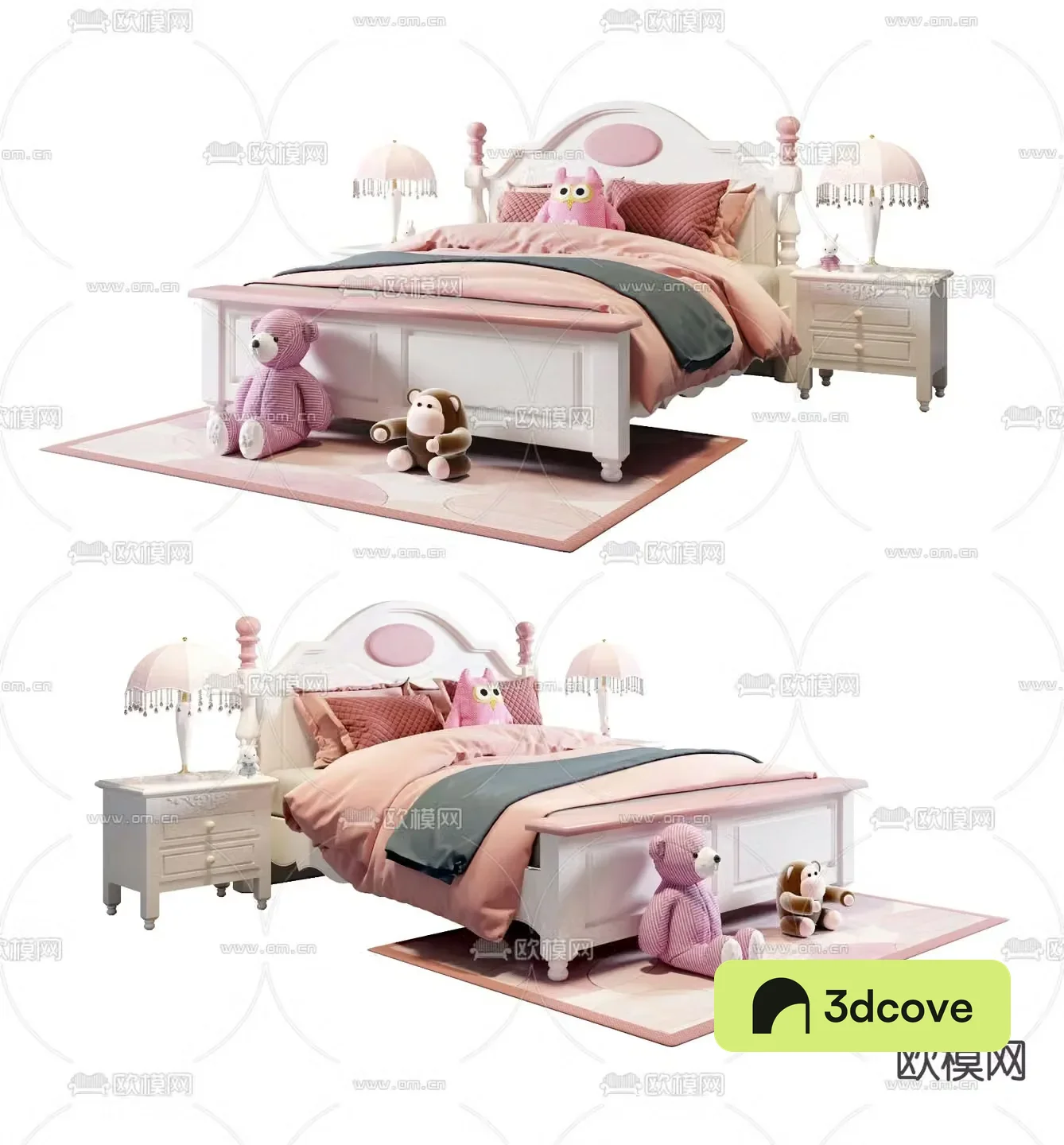 European style children’s bed daughter’s bed