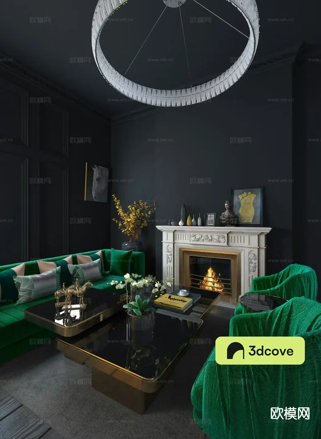 Neoclassical living room