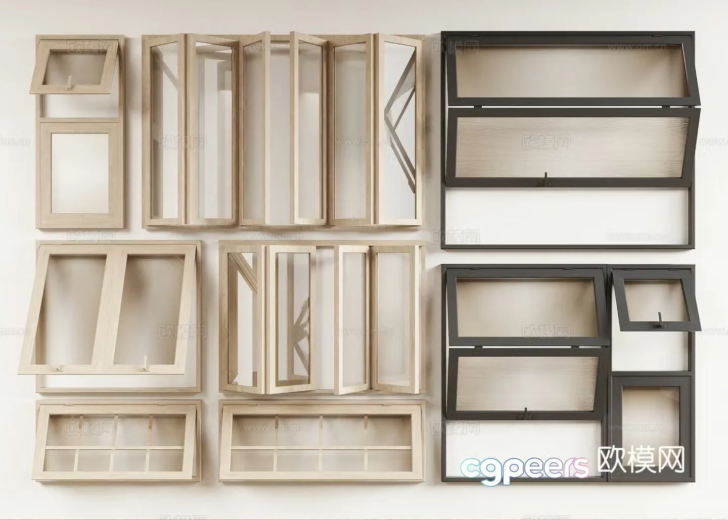 Modern window 3d model