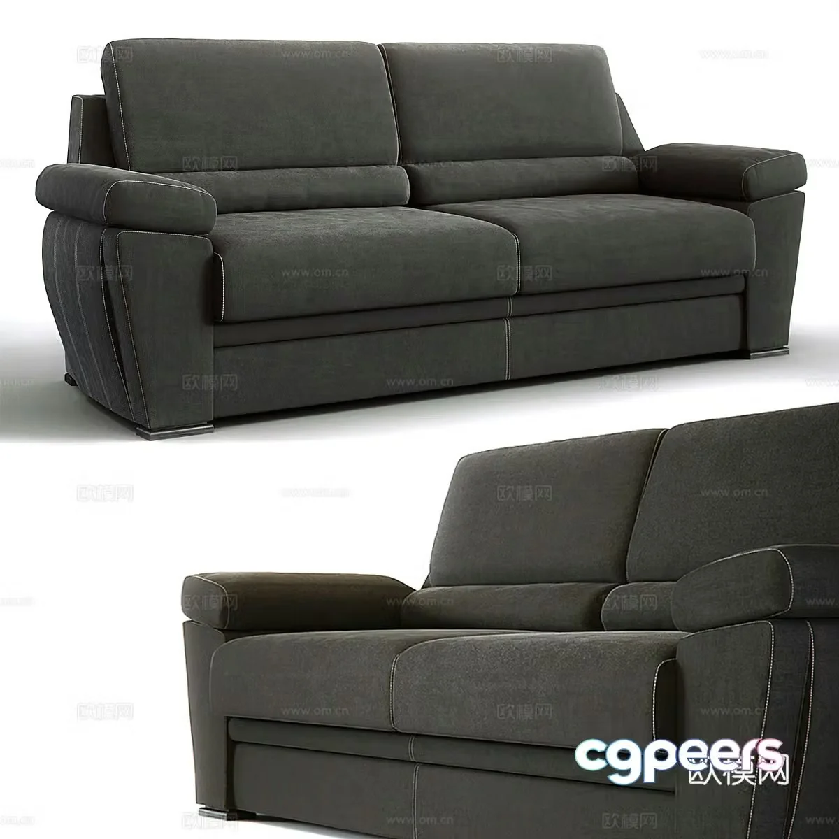 3d model of sofa leon