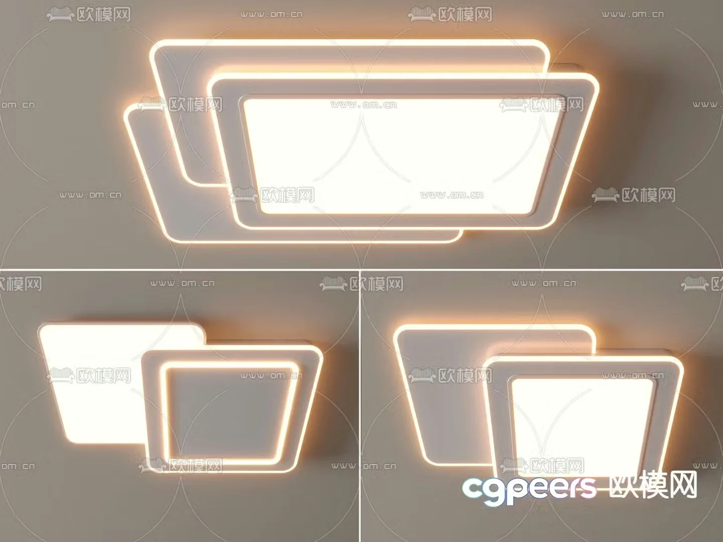 Modern ceiling lamp 3d model