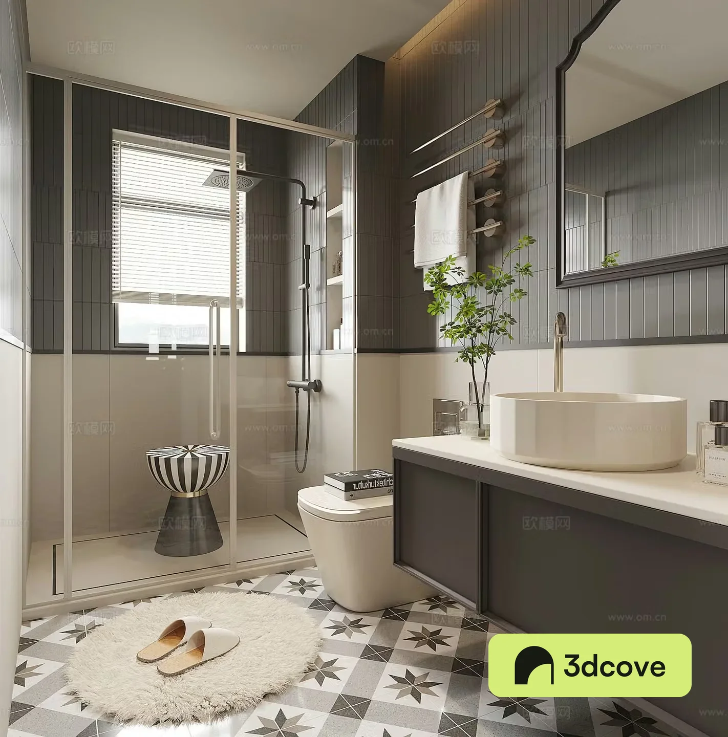 Modern French bathroom