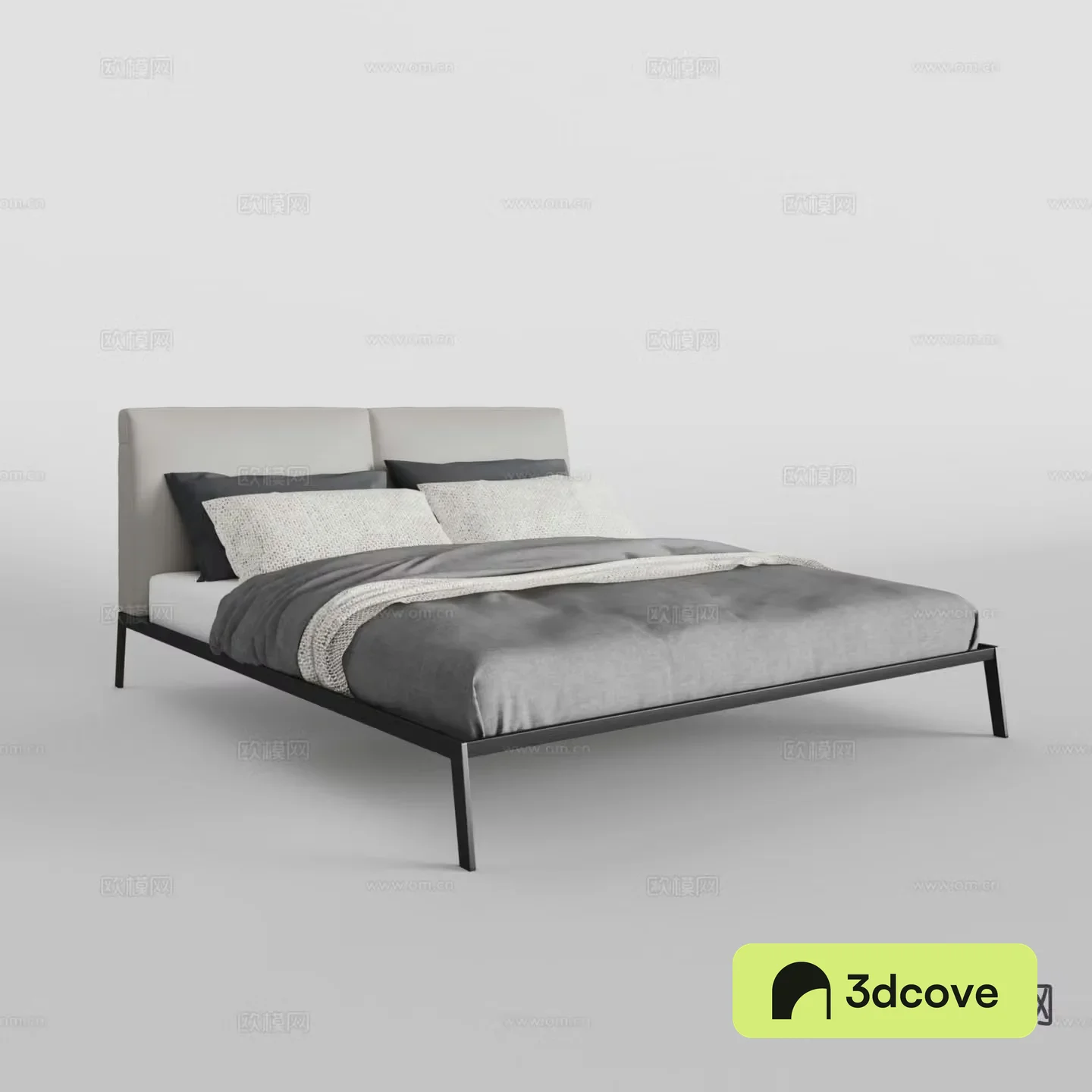 Modern double bed