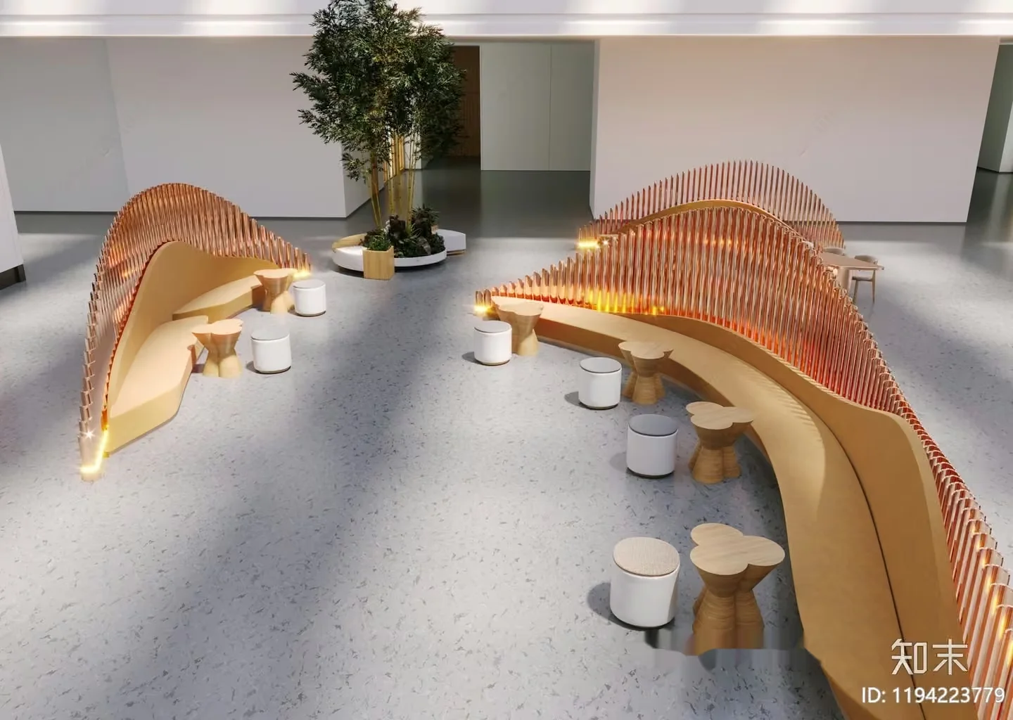 Modern Art Installation 3D Model – 21328 – CORONA Render