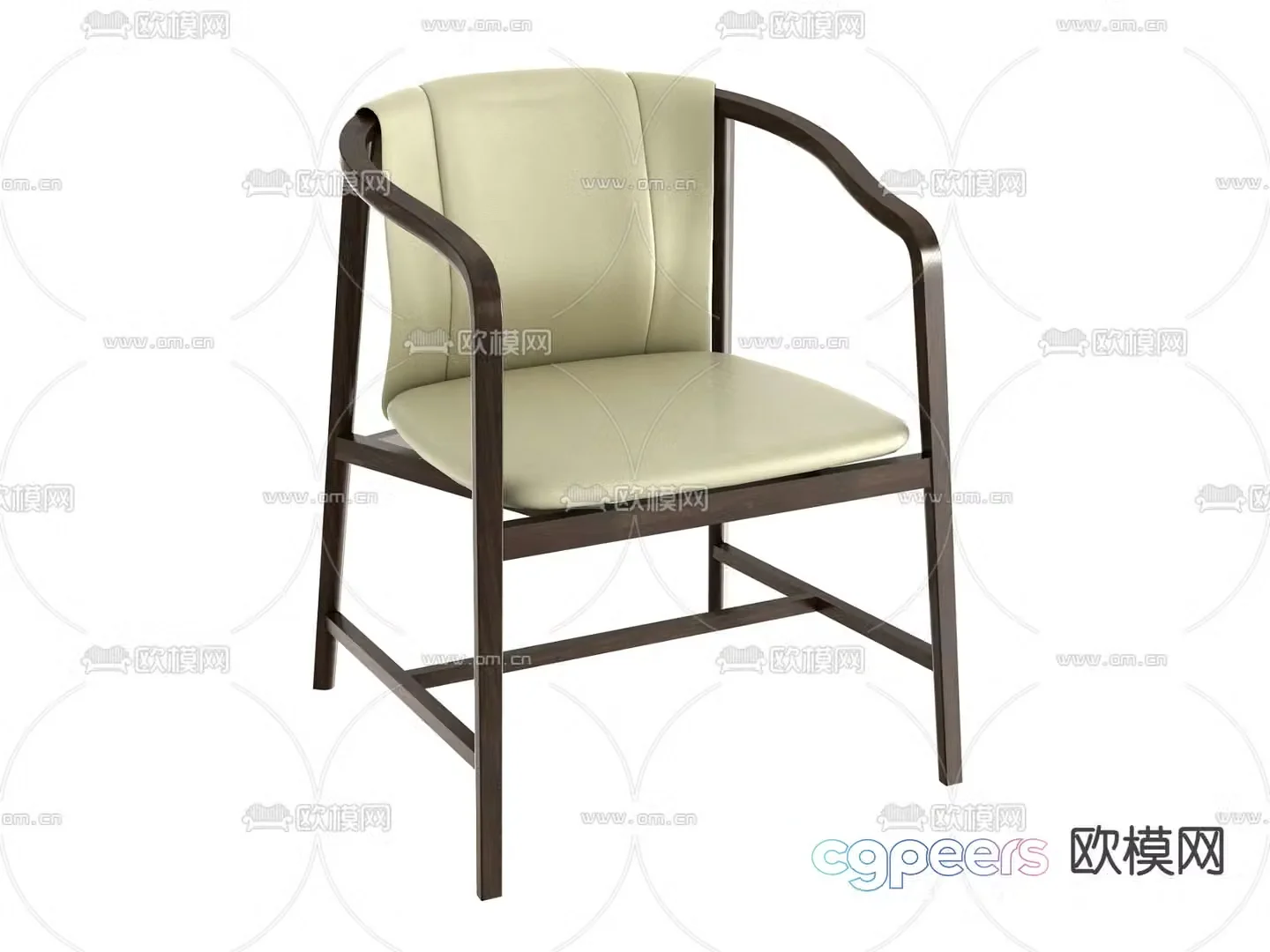New Chinese style chair leisure chair 3d model