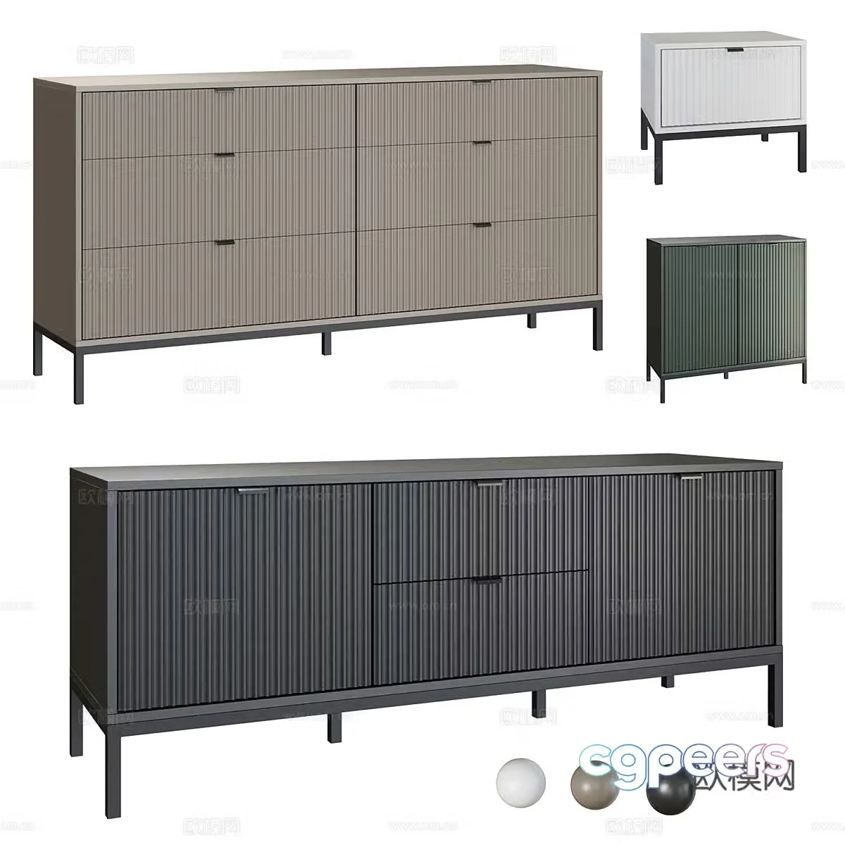 3D model of entrance cabinet