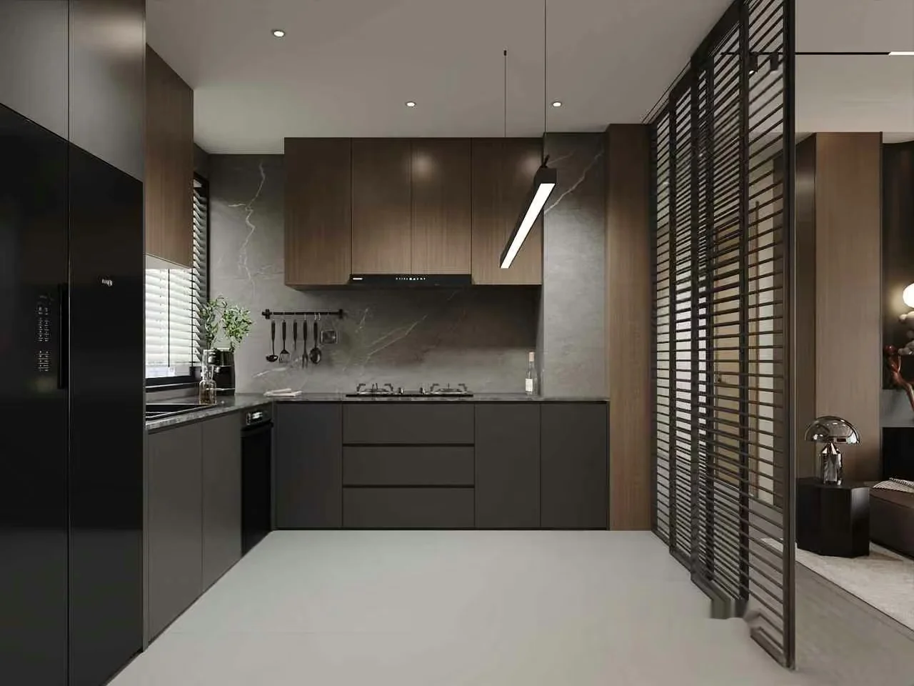 Modern Kitchen Design 3D Model – 16620 – VRAY Render