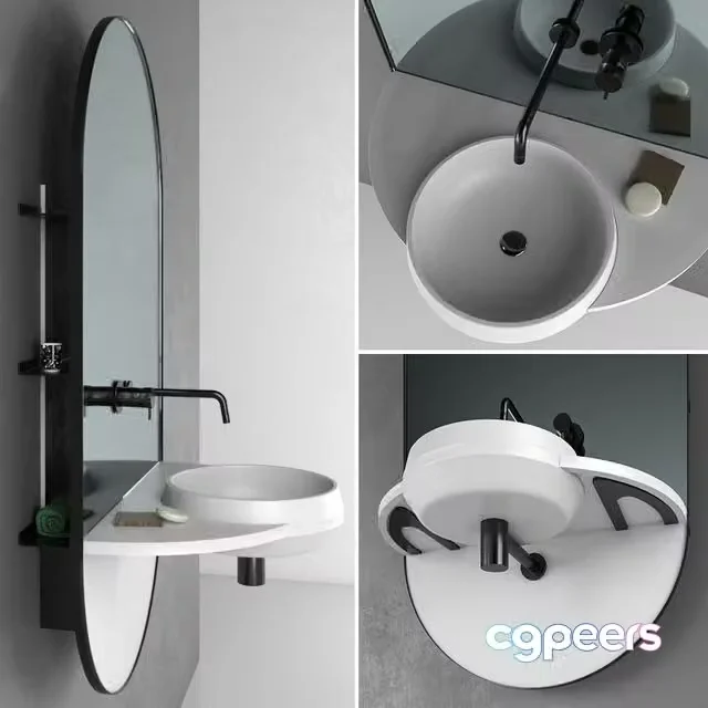 3ds Max Free – Ex.t Arco bathroom set