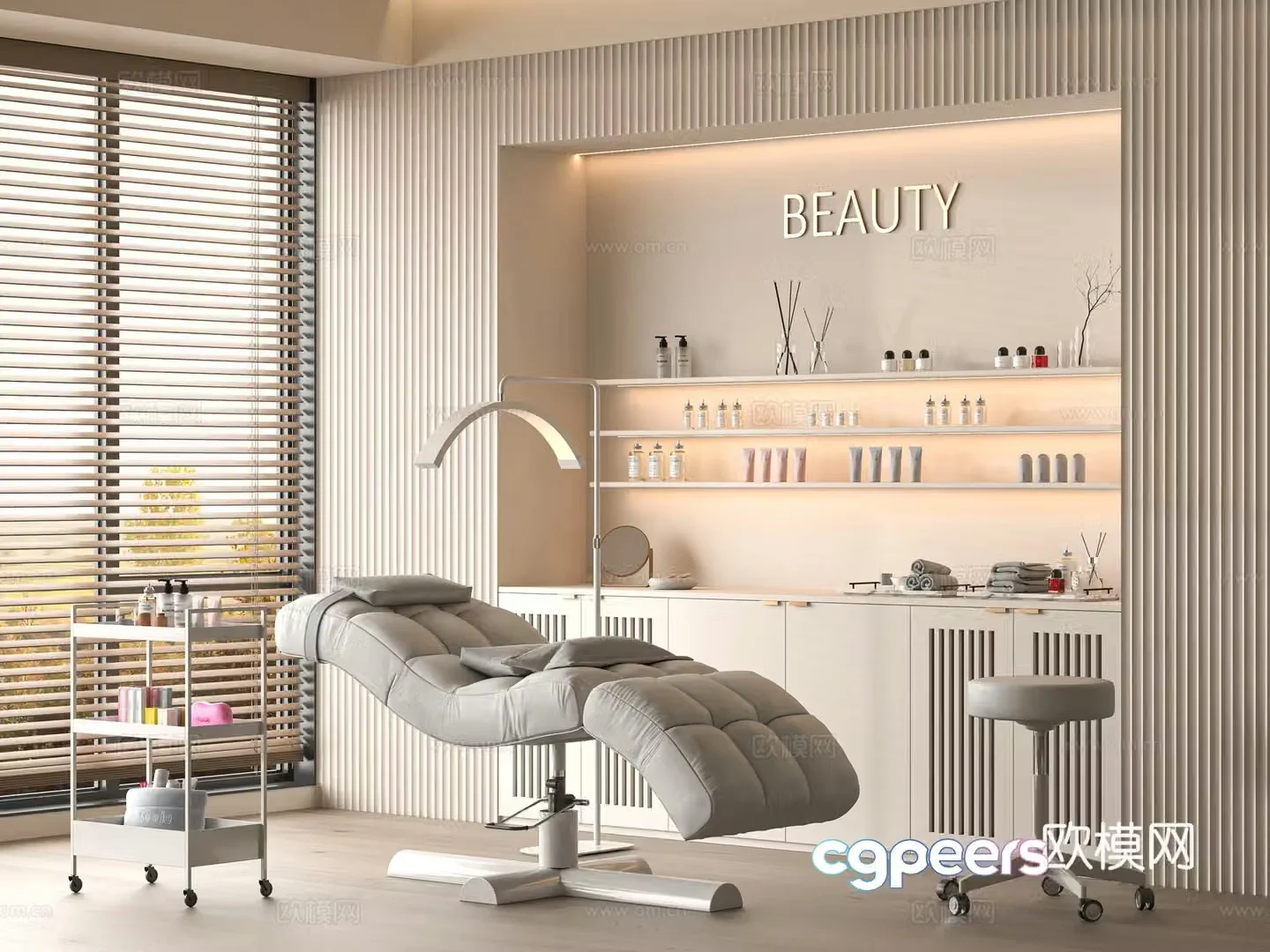 Modern massage salon 3d model