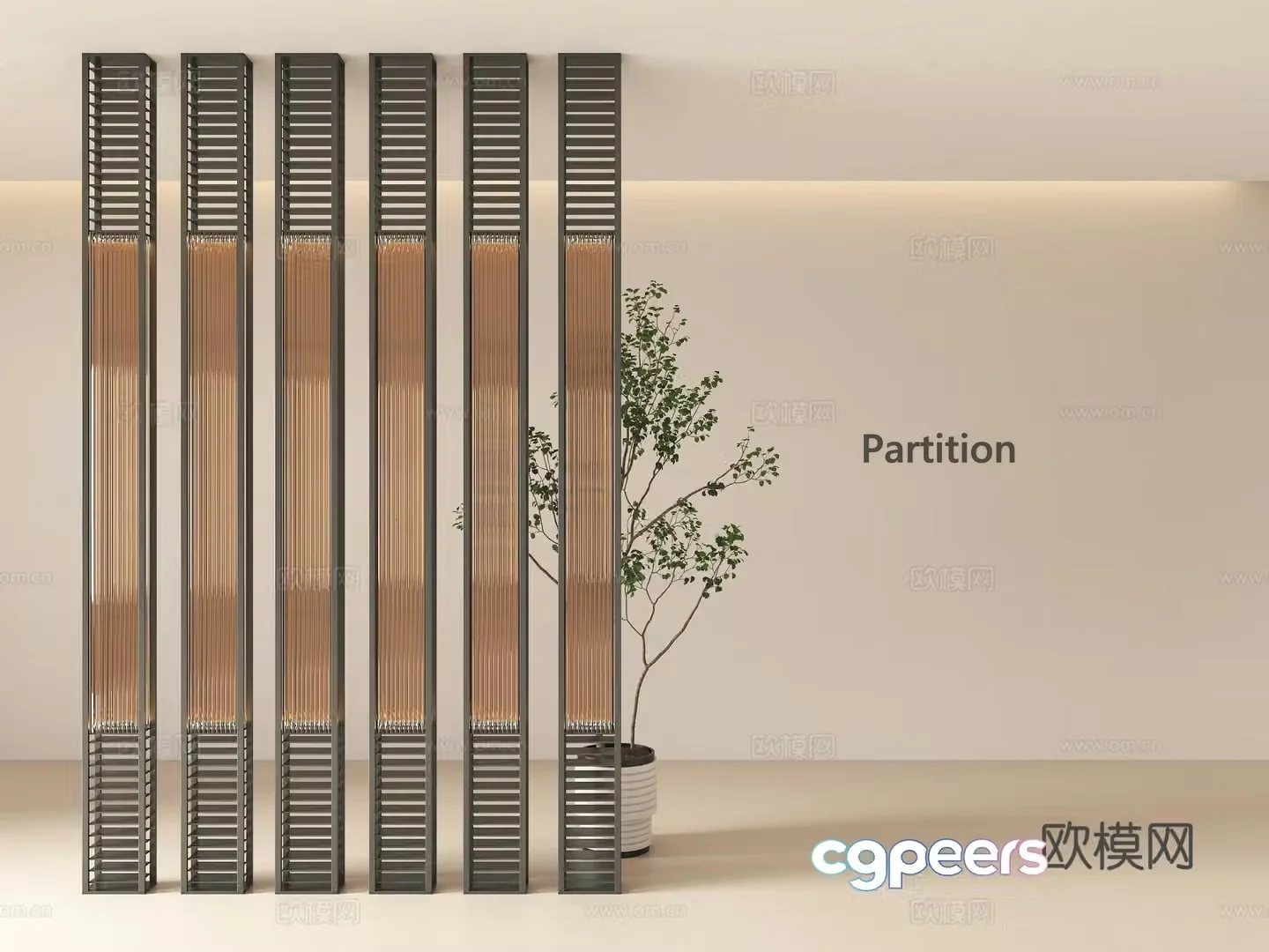 Screen partition Porch partition Porch partition Screen Porch 3D model