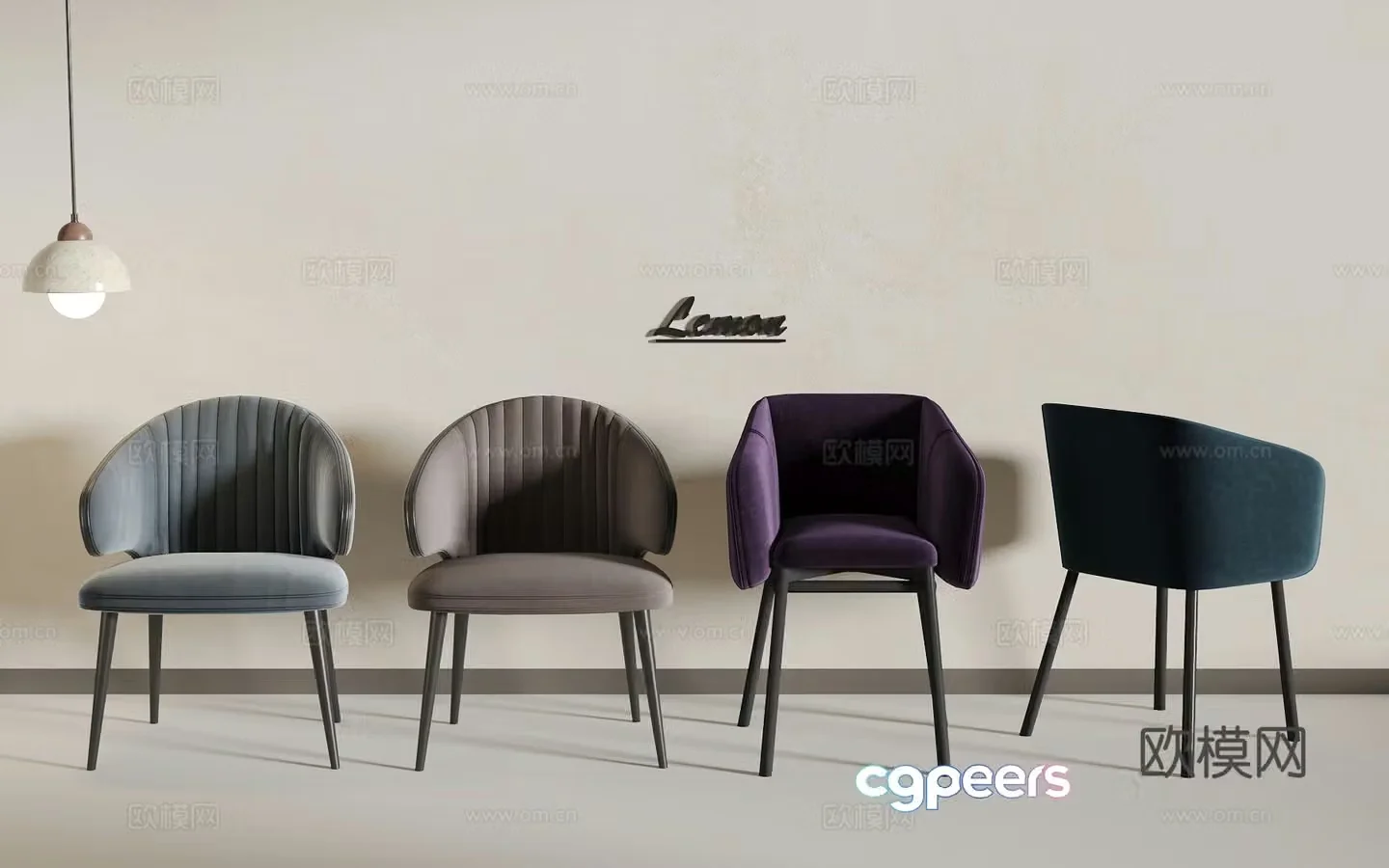Light luxury seat 3D model