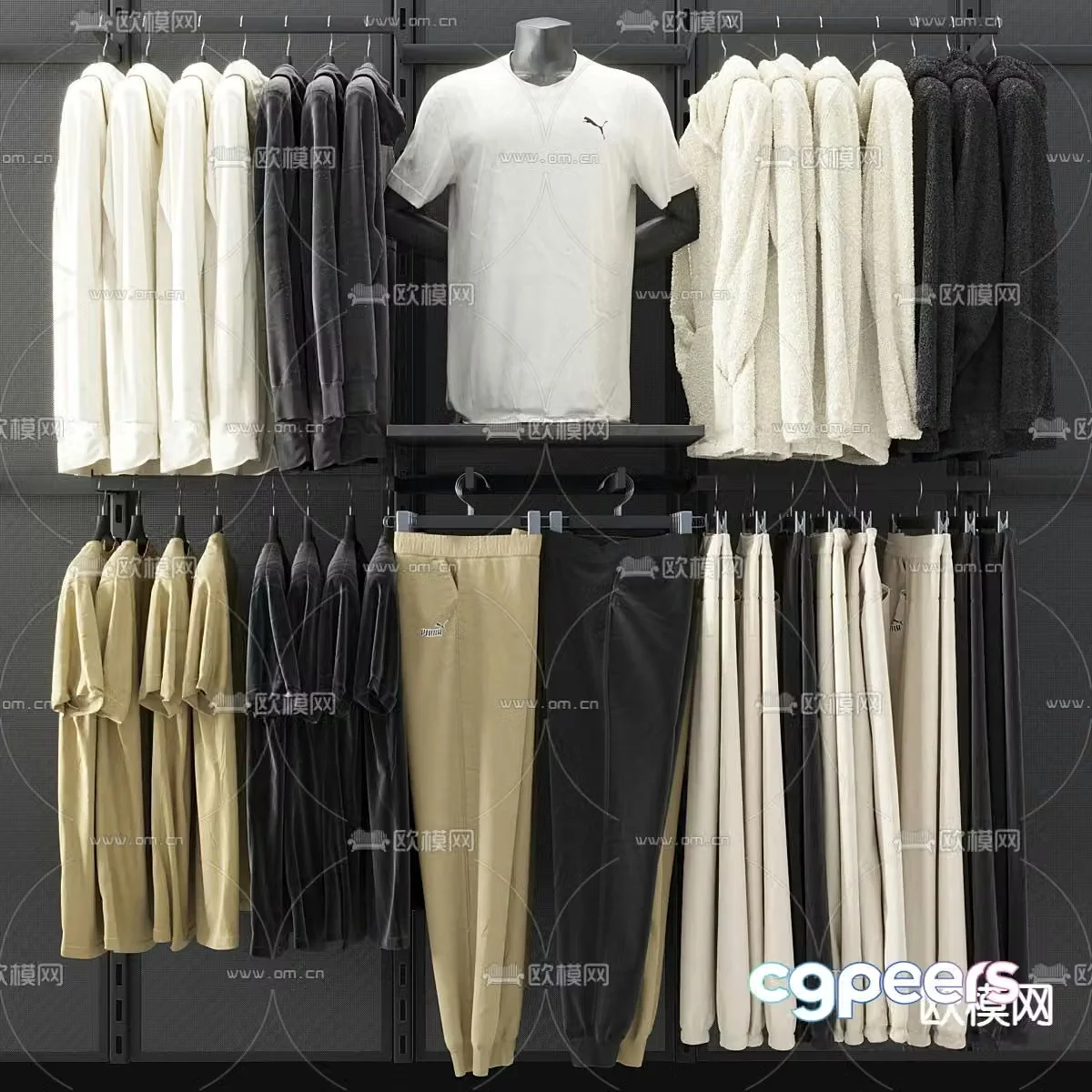 Men’s Clothing Sweatshirt Pants Clothes 3d Model