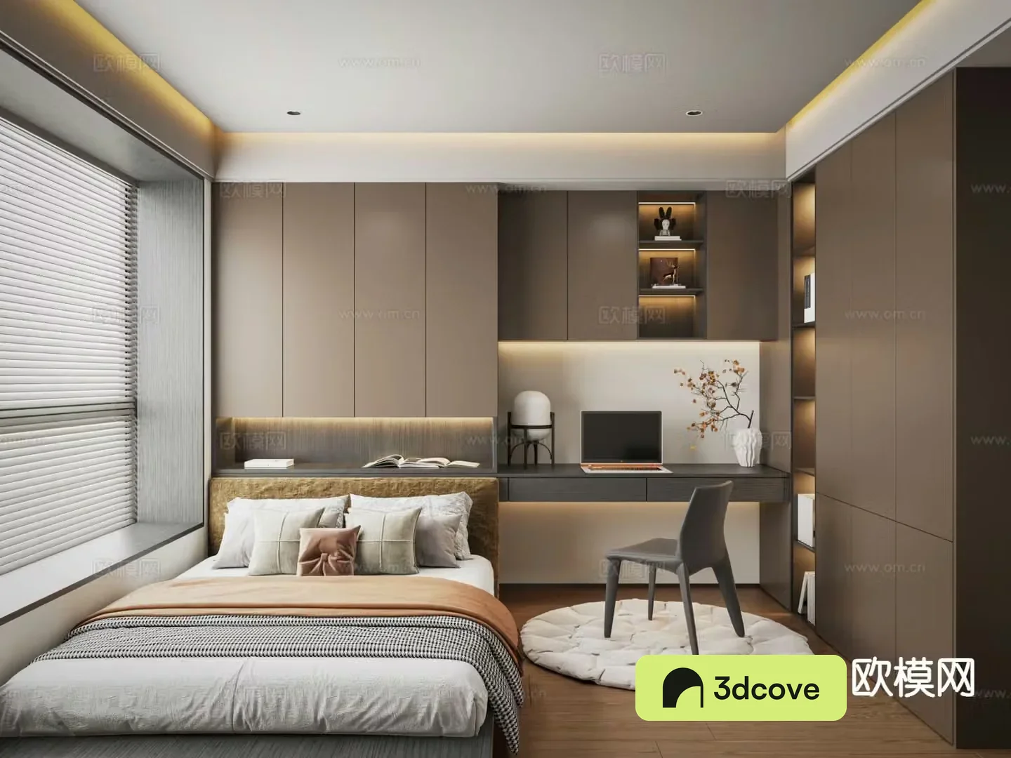 Italian tatami bedroom