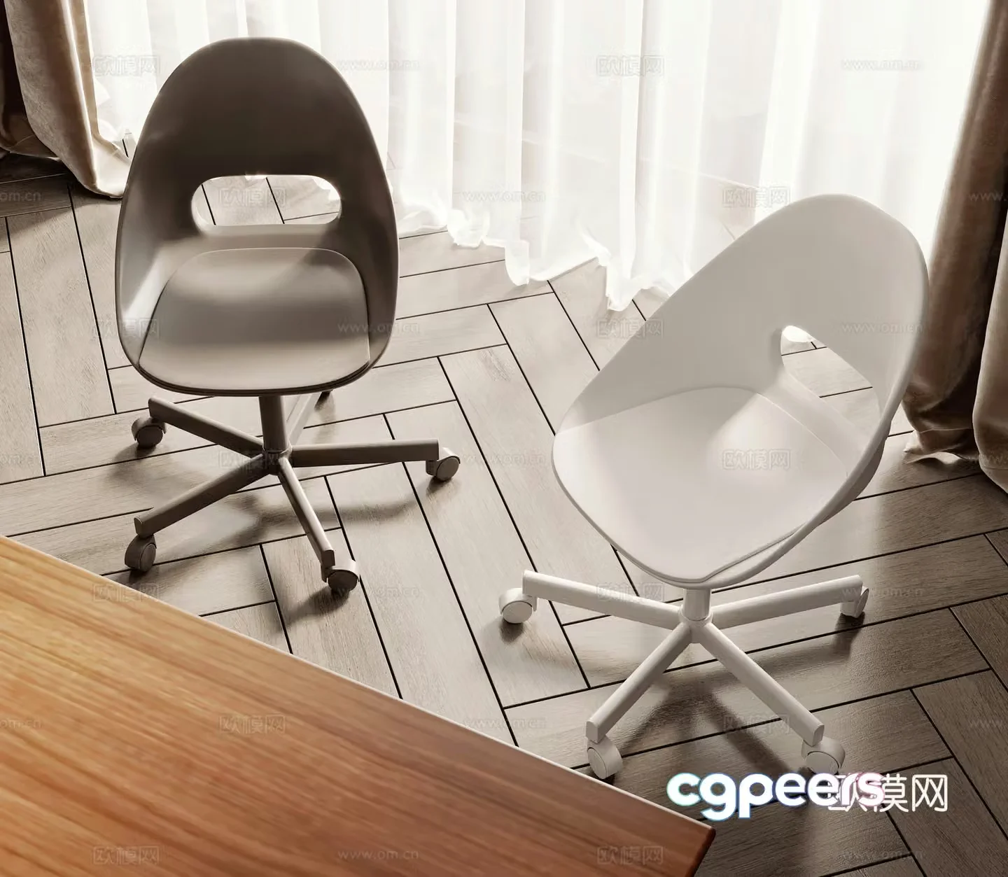 Modern office chair 3D model