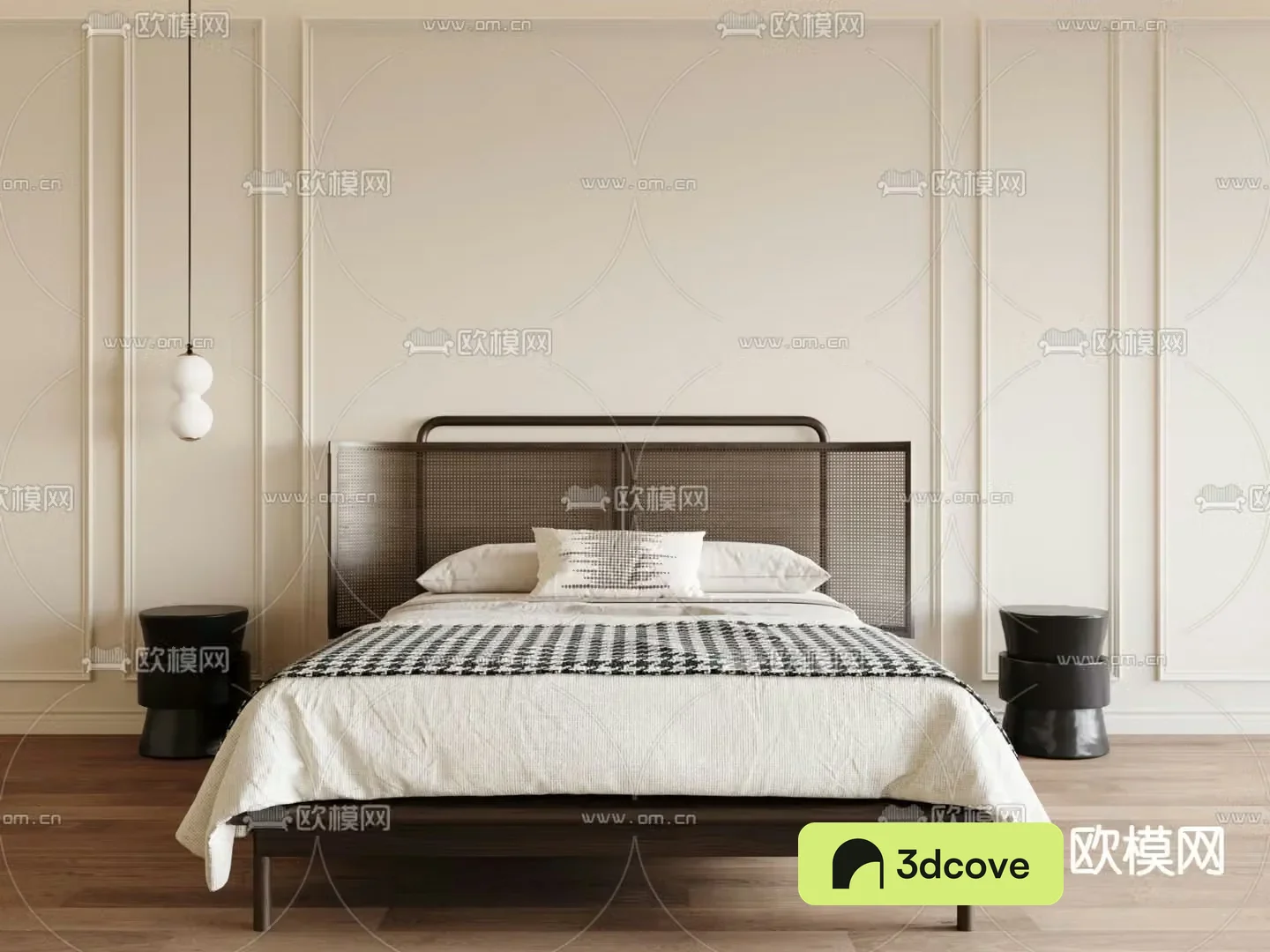 Medieval style double bed