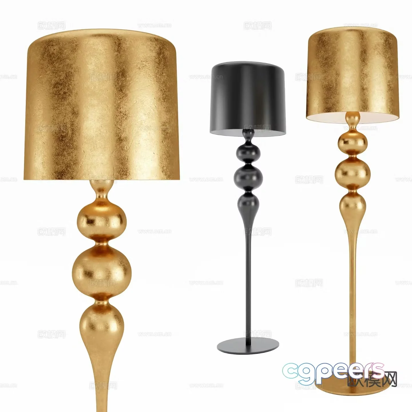 Light luxury floor lamp 3D model