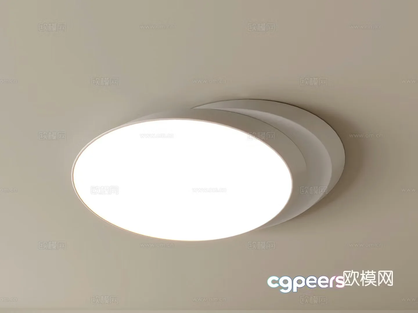 Modern ceiling lamp Geometric ceiling lamp Bedroom lamp Artistic shaped lamp Fashion living room lamp 3D model