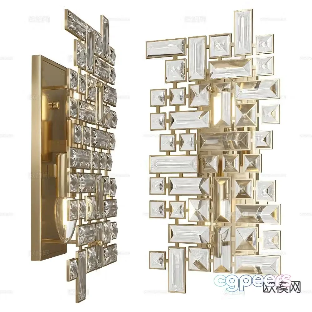 Stilfort light luxury wall lamp glass wall lamp 3d model