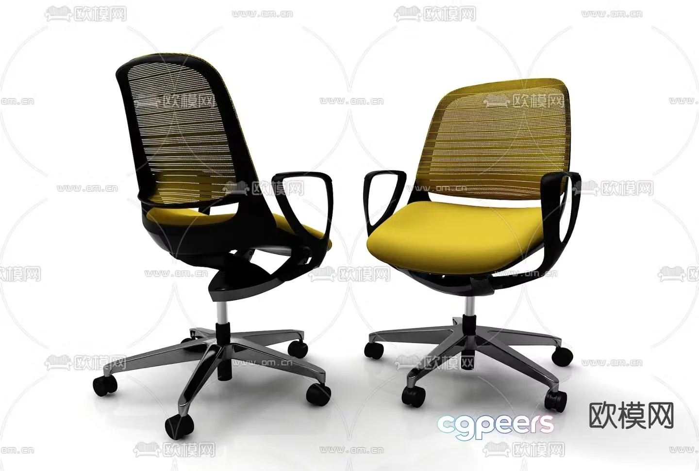 Office chair shift chair staff chair 3d model