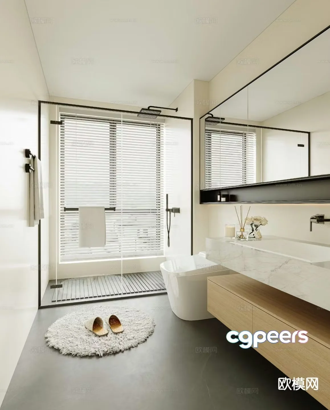 Modern bathroom 3d model