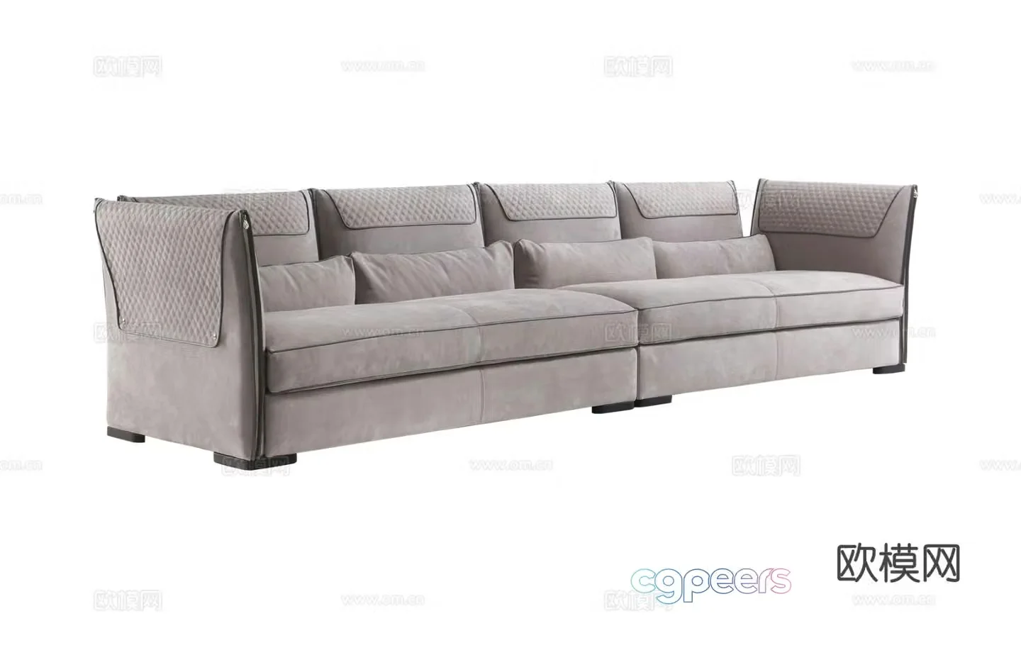 VittoriaFrigerio DIVANI Multiplayer Sofa 3D Model