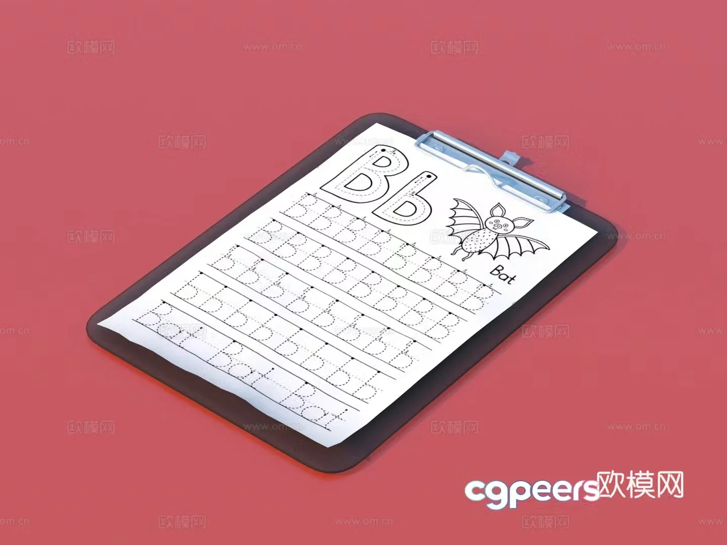Writing board Writing clipboard clipboard 3d model