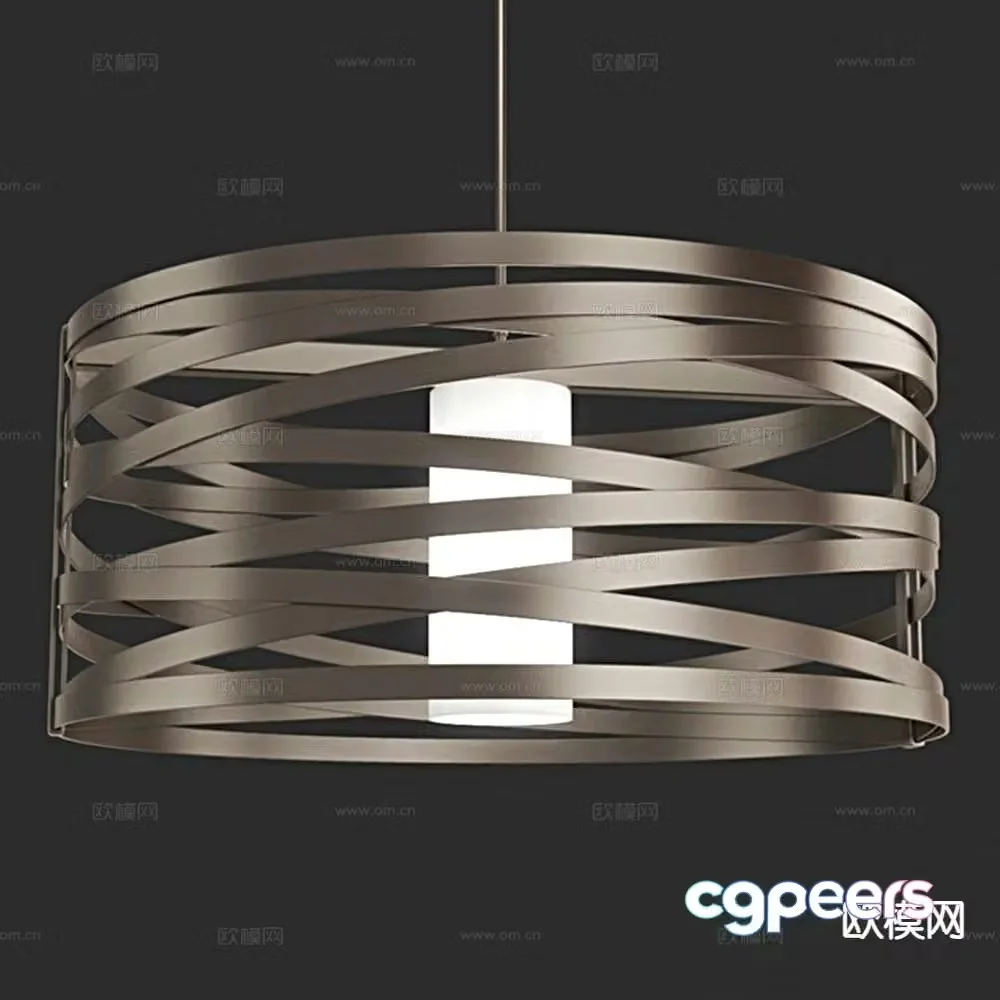 Modern creative chandelier 3d model