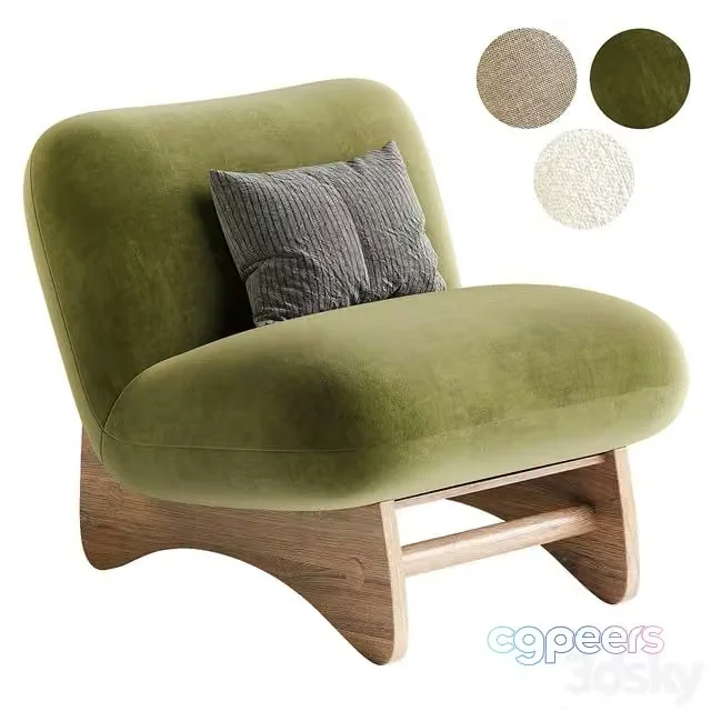 3ds Max Free – Enisa Slipper Chair