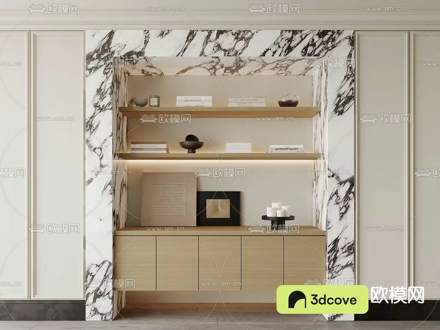 Decorative cabinet partition cabinet shelf