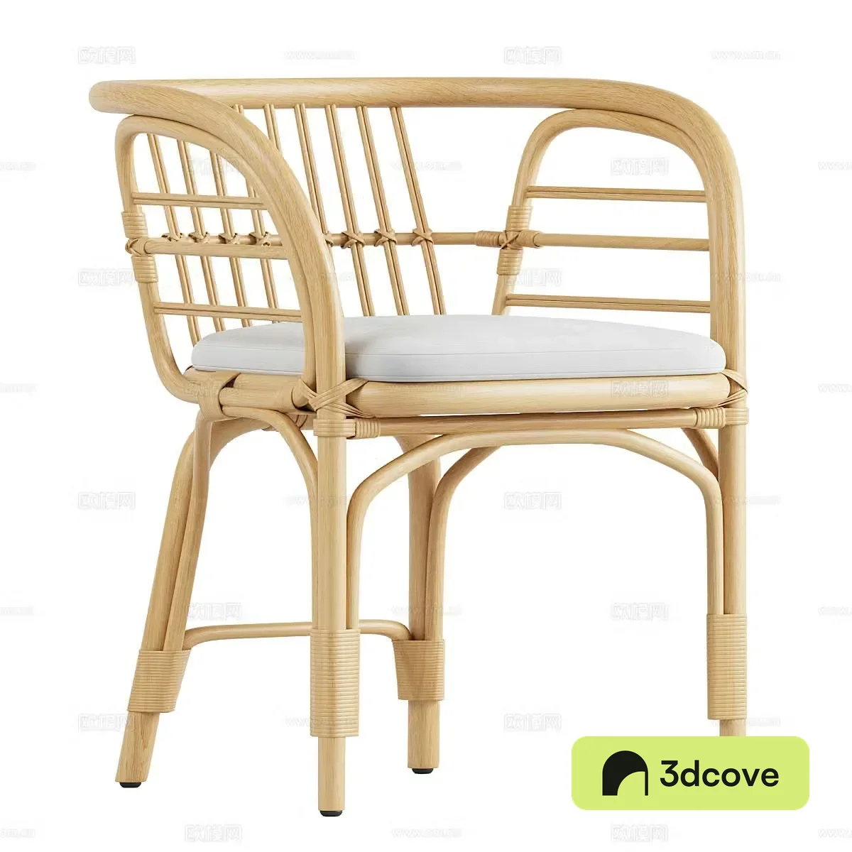 New Chinese style leisure chair rattan chair