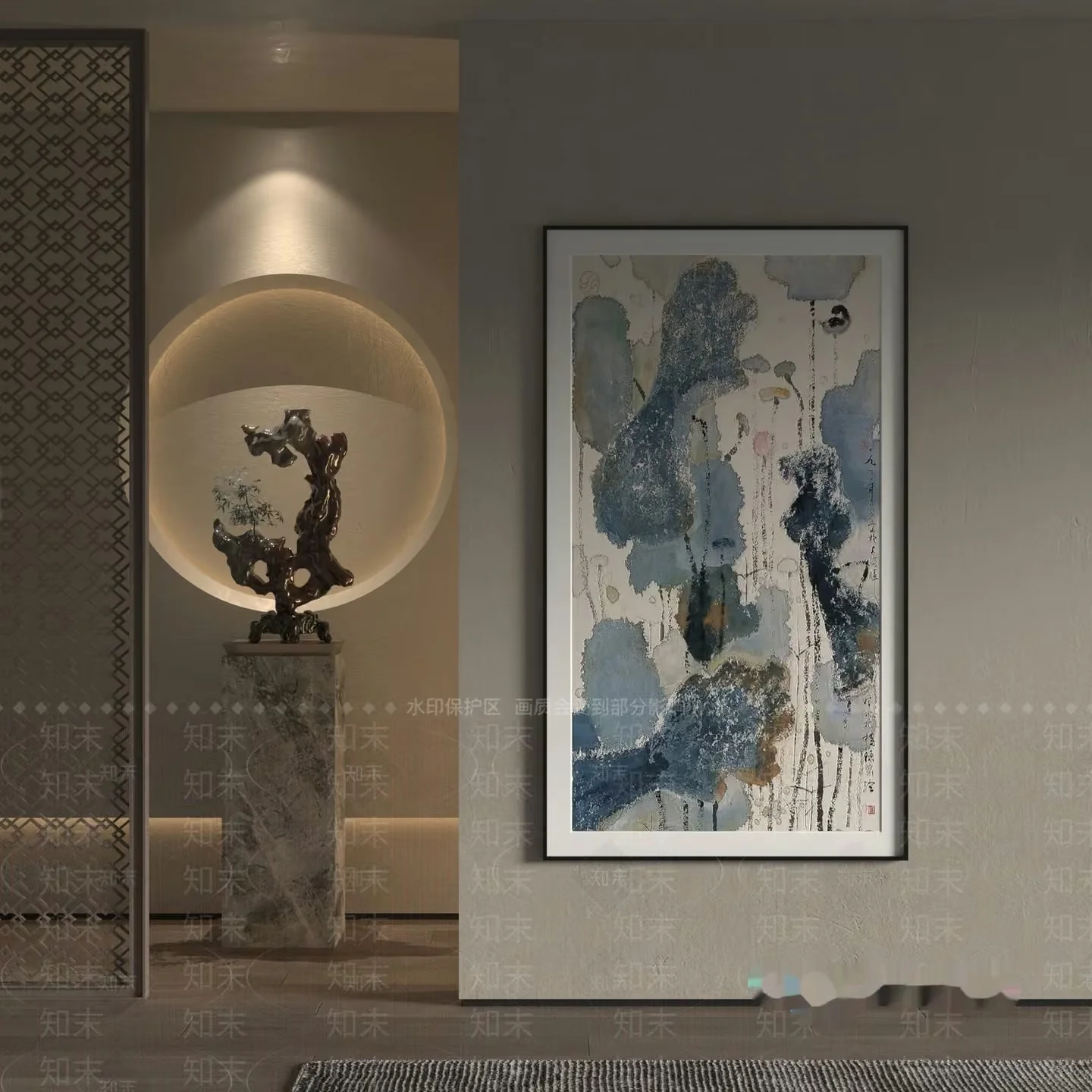 Modern Home Decor 3D Model – 18649 – VRAY Render