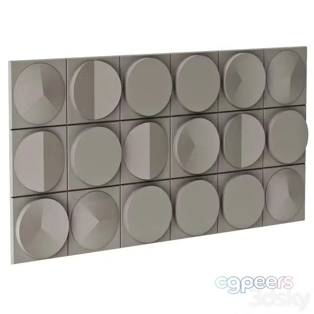 3ds Max Free – Wooddi 3D Blocks Wall Panel Сlock HLS6012-3A