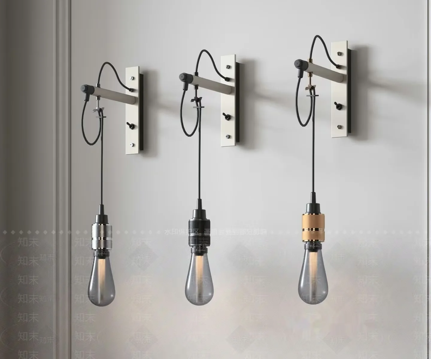 Modern Light Fixtures 3D Model – 8150 – VRAY Render