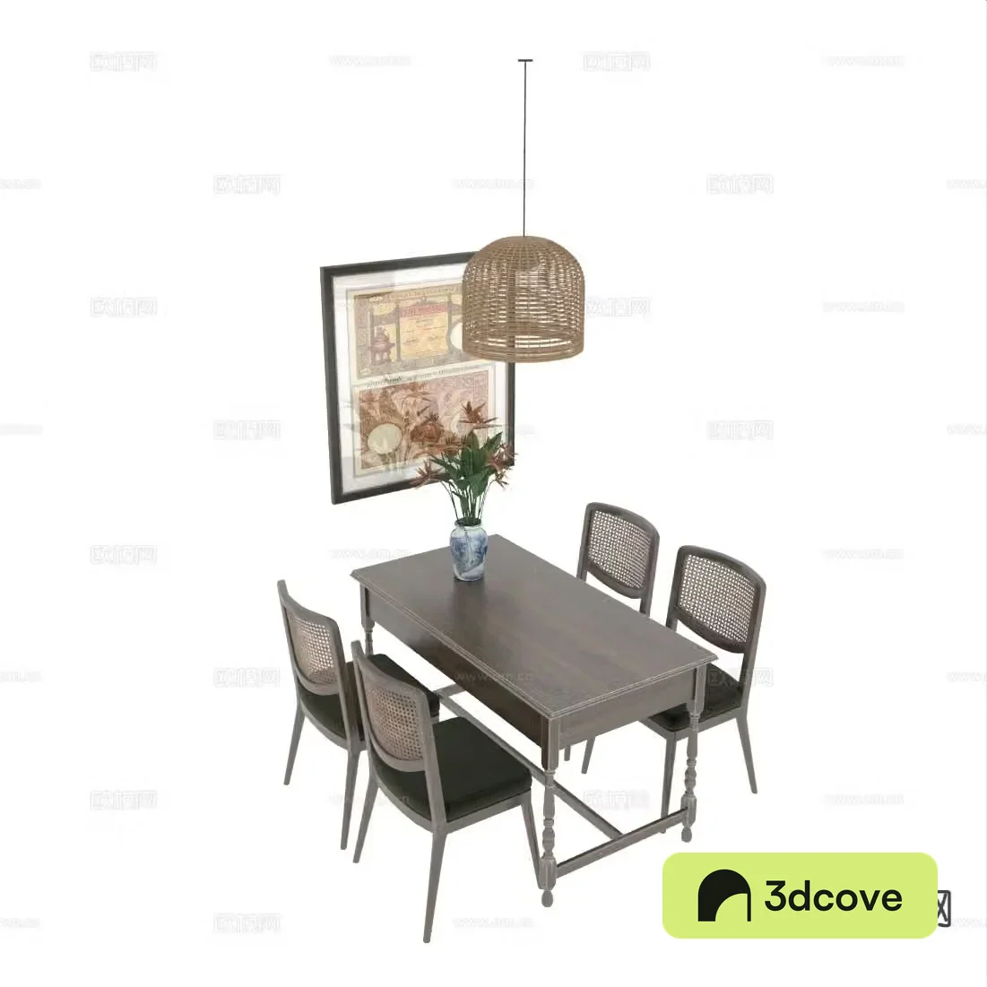 American dining table and chairs