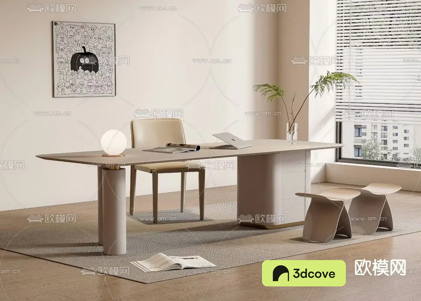 Modern desk computer desk study table