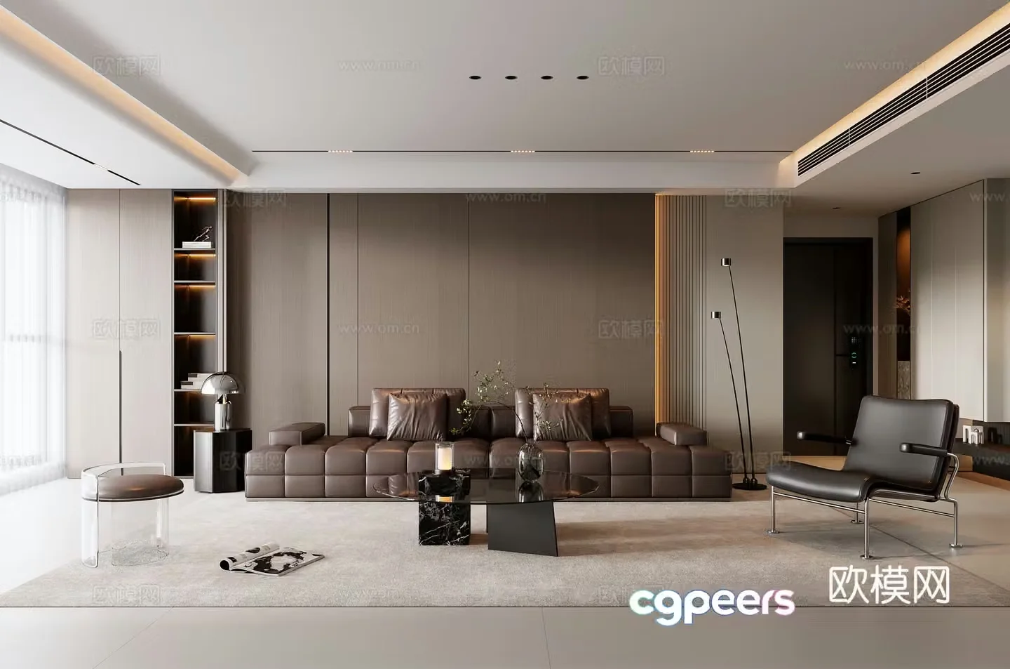 Italian living room 3d model
